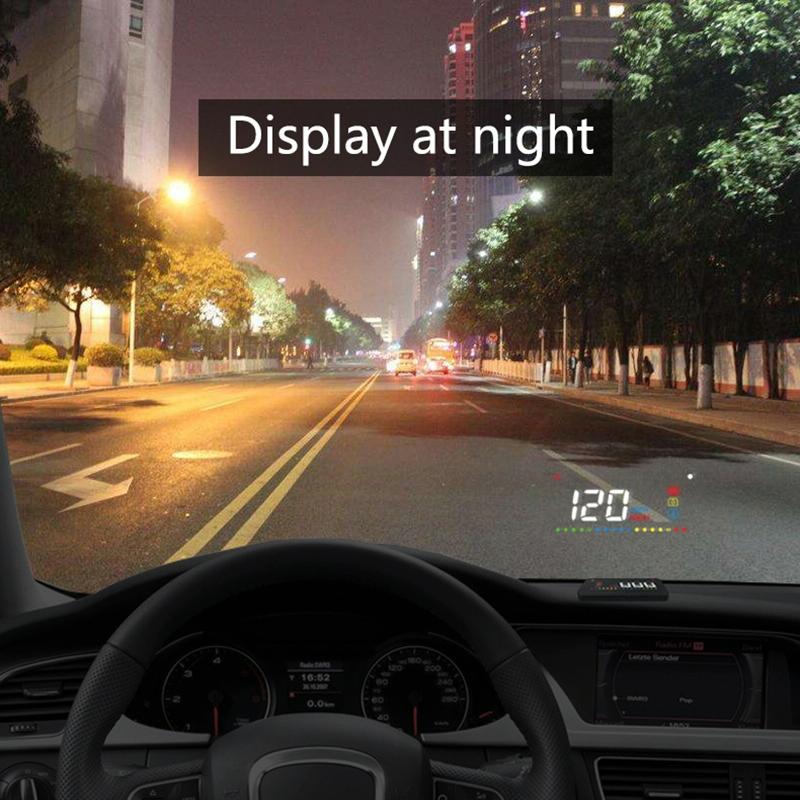 3.5 Inch Vehicle Head Up Display Car Speed Engine Revs Water Temp Voltage