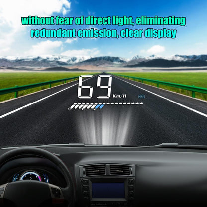 Universal Car Obd2 + Gps Hud 3.5 Inch Display Fuel Consumption