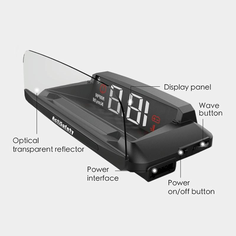 3.7 Inch Car Obd Hud Engine Failure Water Temp & Voltage Alarms