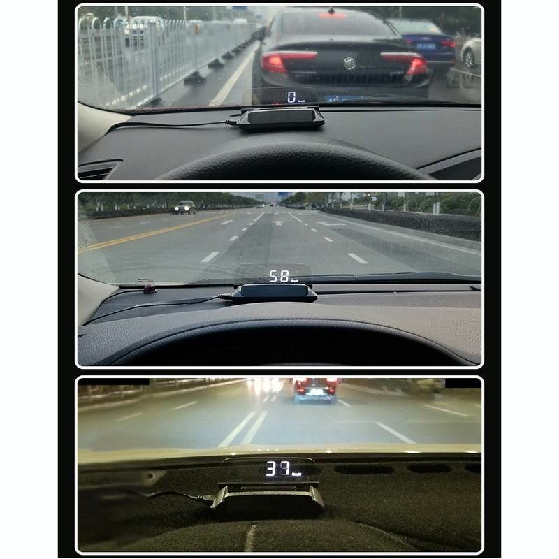 3.7 Inch Car Obd Hud Engine Failure Water Temp & Voltage Alarms