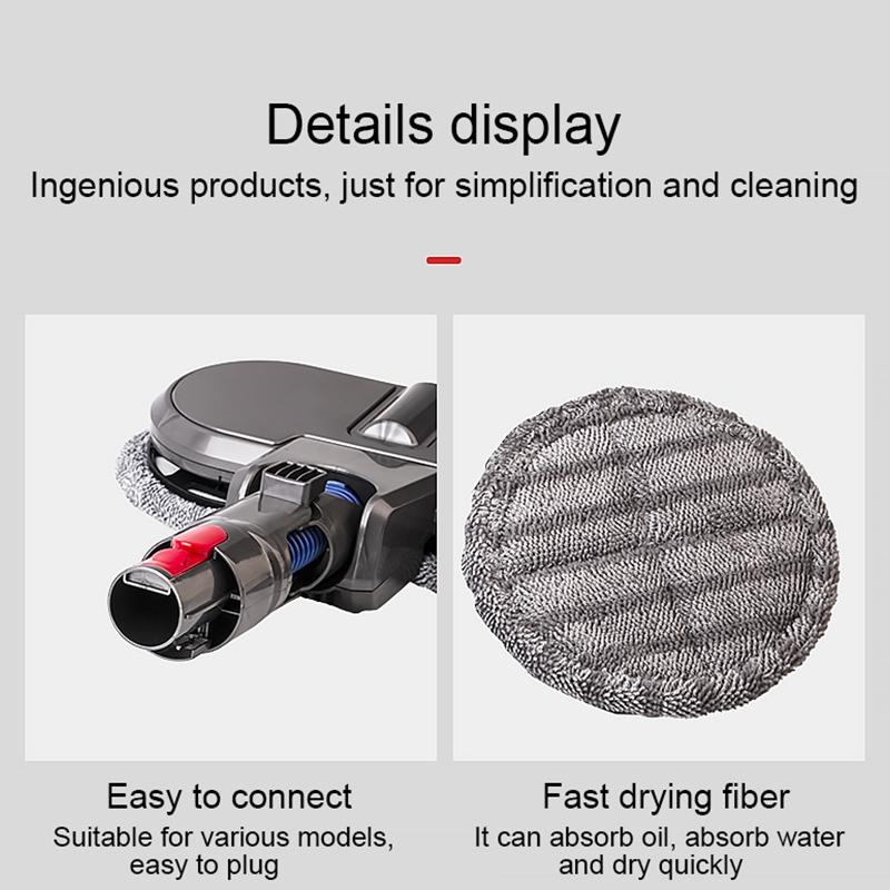2-pack Mop Cleaning Cloths for Dyson X001 Mop Head