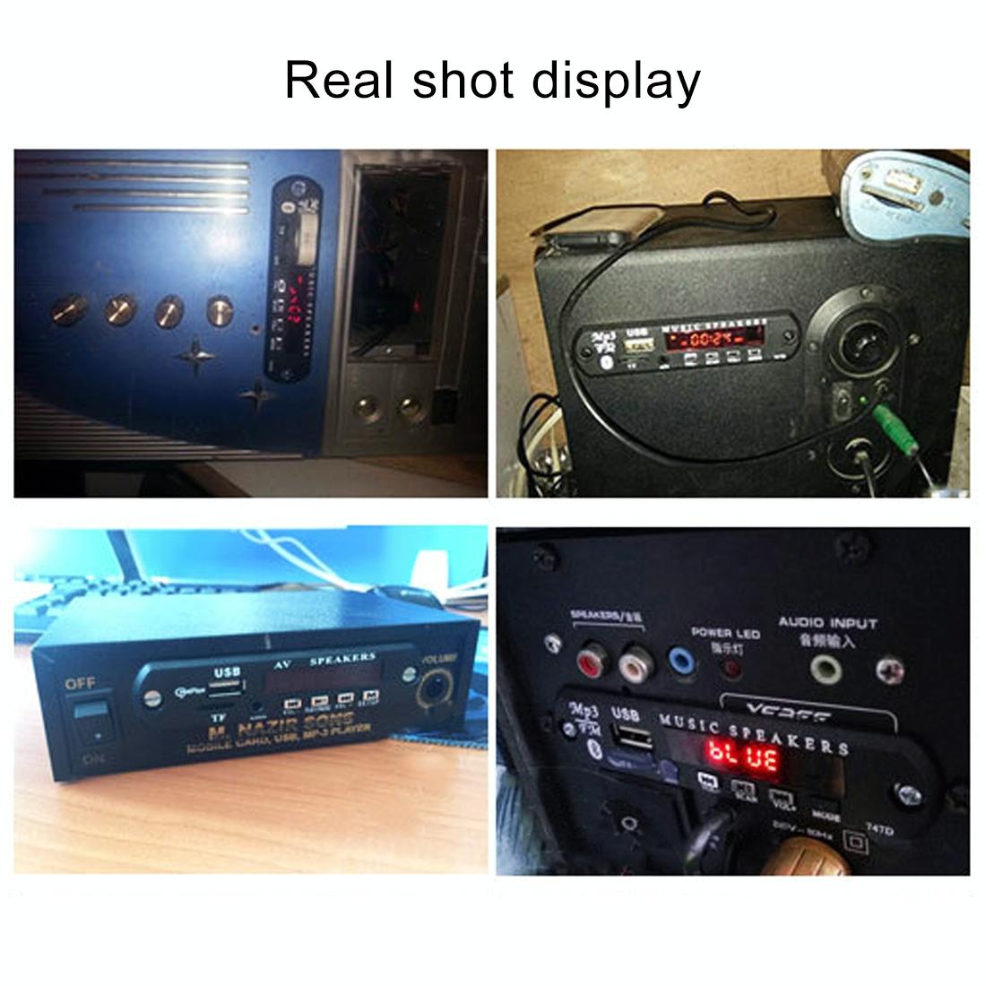 12V Car Audio Bluetooth Mp3 Decoder Board - Fm Radio Tf Usb Aux