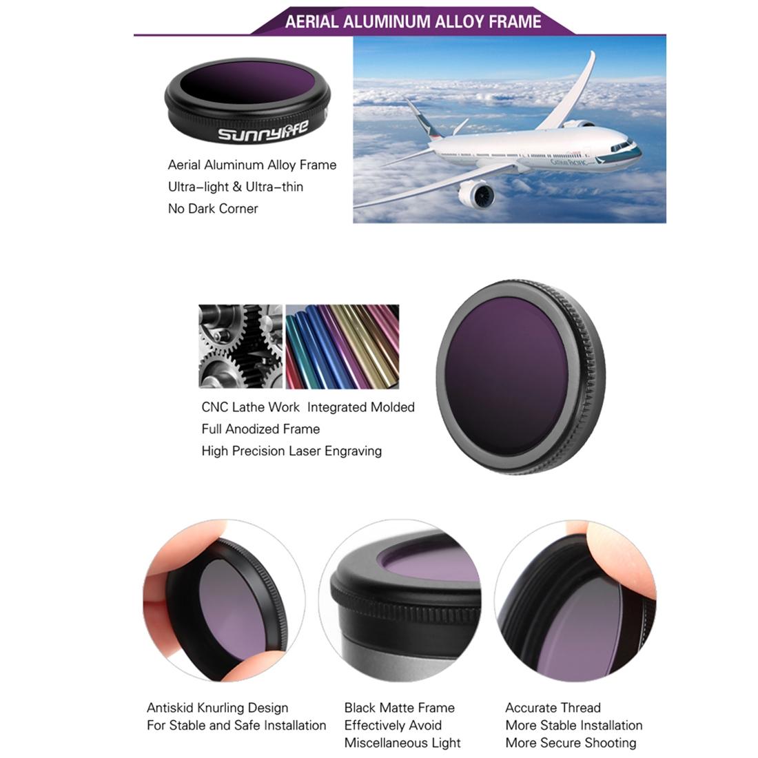 Nd Lens Filter Set for Dji Mavic 2 Zoom - 2-64 Pl