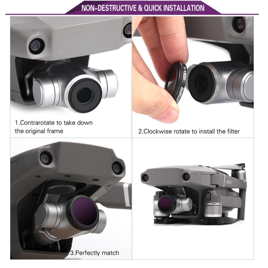 Nd Lens Filter Set for Dji Mavic 2 Zoom - 2-64 Pl