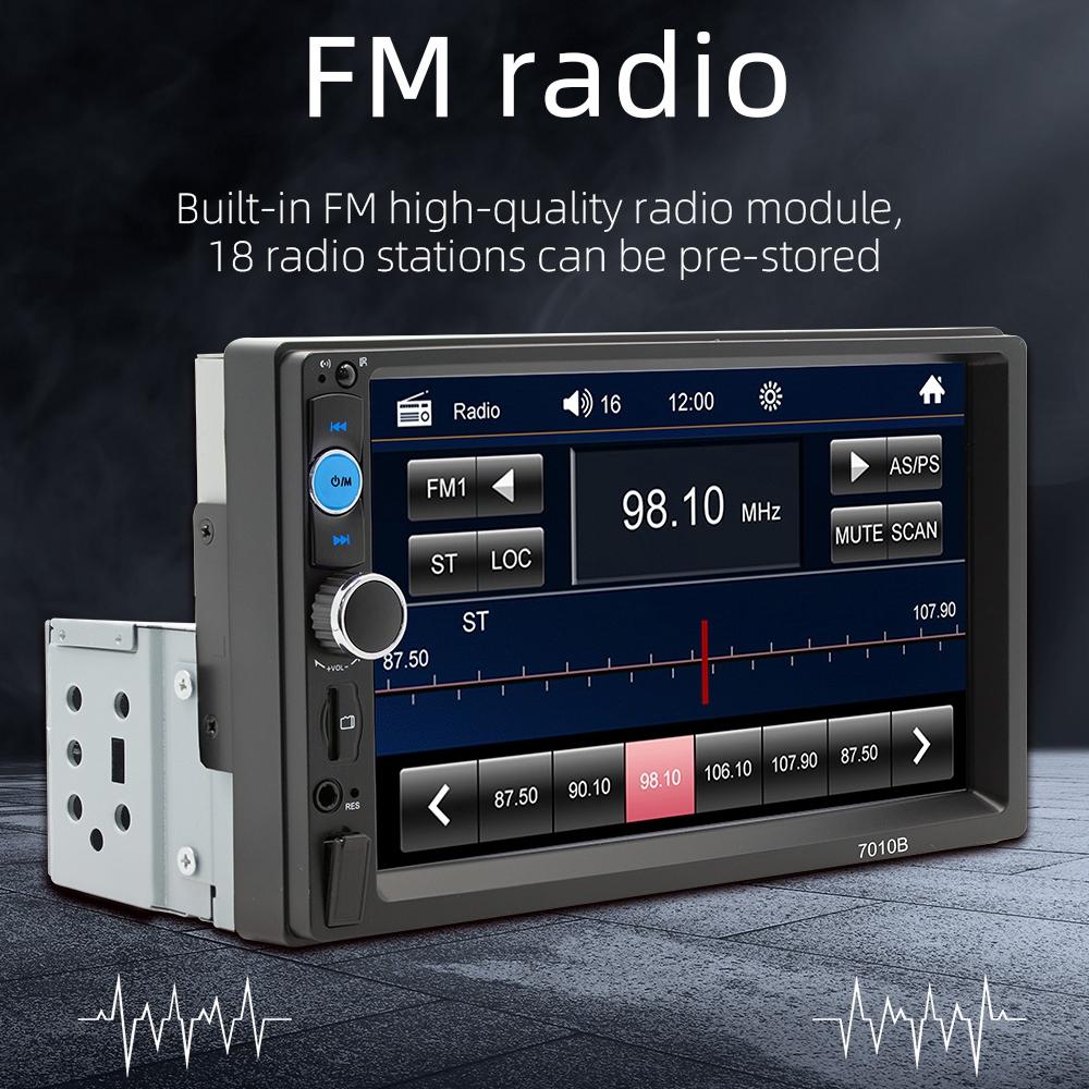 Touch Screen Mp5 Player With Bluetooth & Rear View - Universal Fit