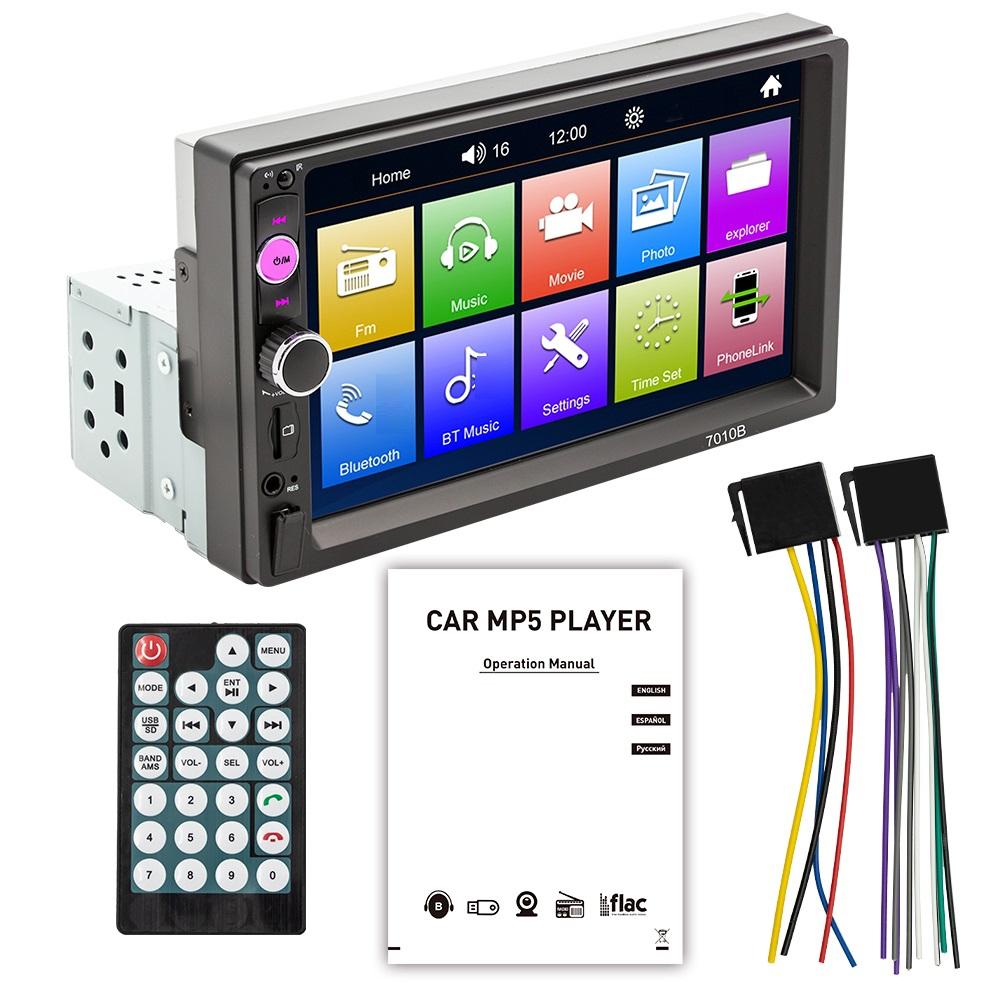 Touch Screen Mp5 Player With Bluetooth & Rear View - Universal Fit