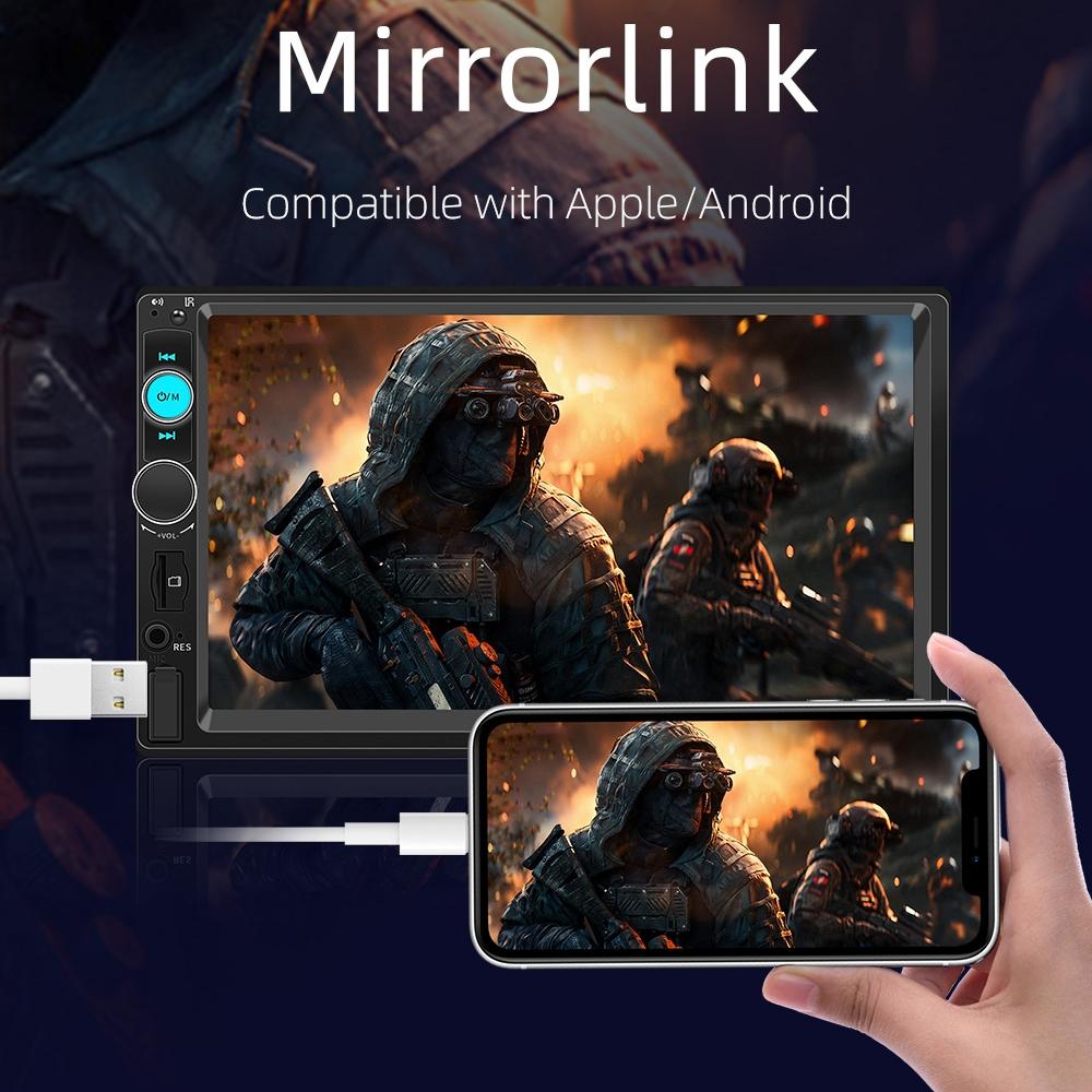 Touch Screen Mp5 Player With Bluetooth & Rear View - Universal Fit