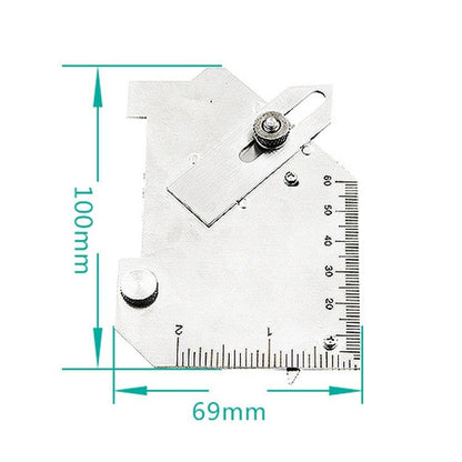Stainless Steel Fillet Weld Gauge - Multi-function Inspection Ruler