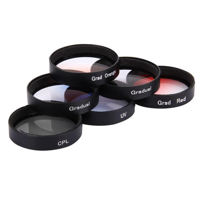 Professional 6-in-1 Lens Filter for Dji Phantom 3 / 4 - Cpl / Uv / Gradual 34mm