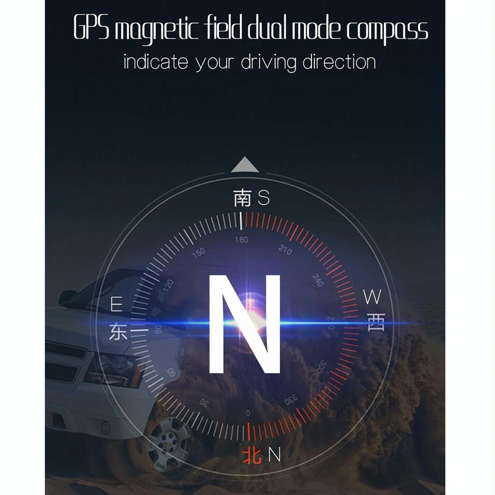 Car Obd2 + Gps Head Up Display Speed & Temperature Alarm