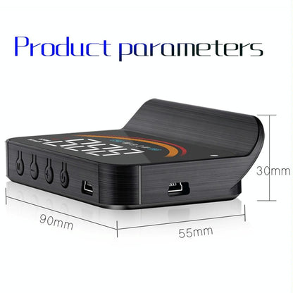 Car Obd2 + Gps Head Up Display Speed & Temperature Alarm