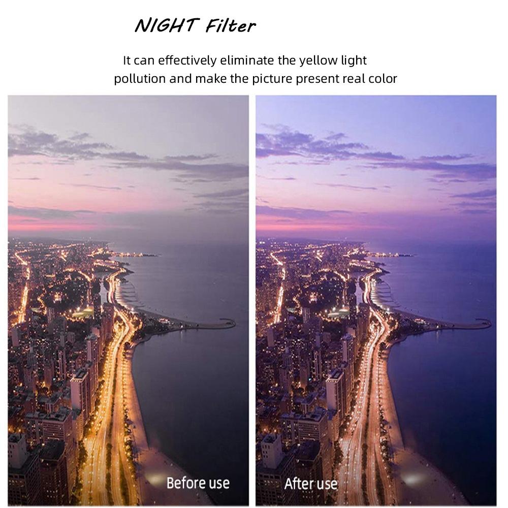 Night Lens Filter for Gopro Hero8 Round Housing
