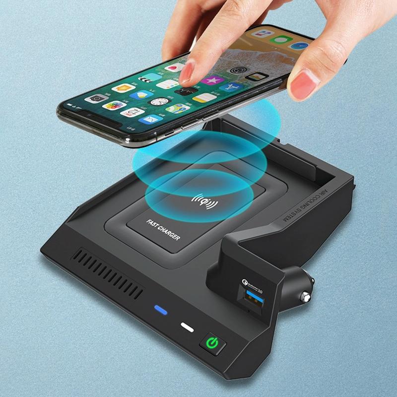 Wireless Charger for Mercedes-benz c Class - 10w Qi Standard Quick Charge - 2015-2021