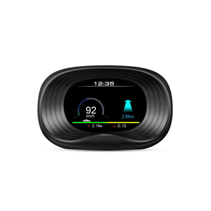Car Hud Display Overspeed Temp Engine Alarm P20 Obd2 + Gps