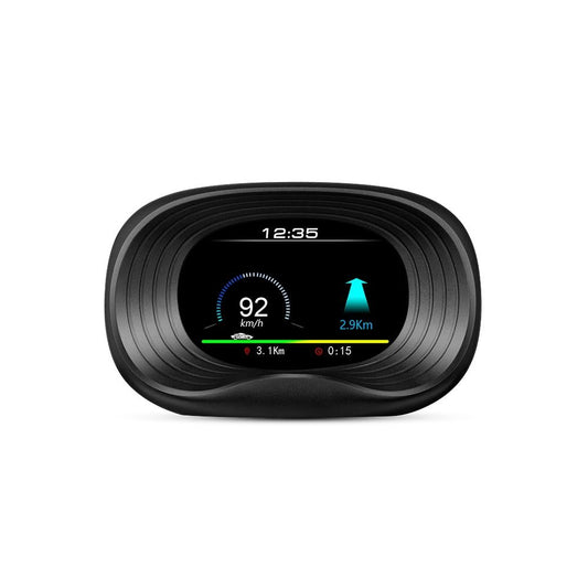 Car Hud Display Overspeed Temp Engine Alarm P20 Obd2 + Gps