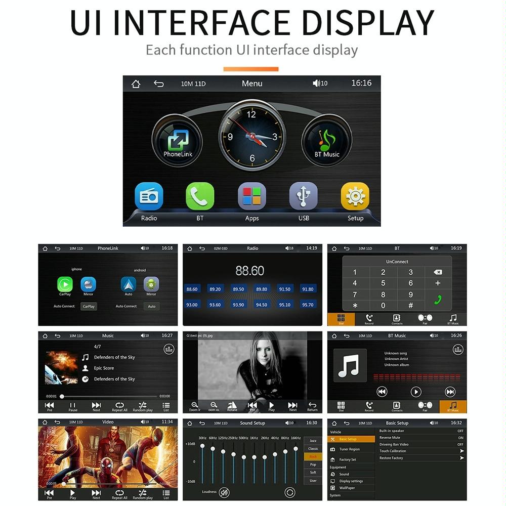 7 Inch Wireless Carplay Car Bluetooth Mp5 Player W / Remote - Mobile Interconnection