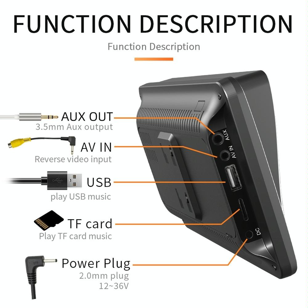 7 Inch Wireless Carplay Car Bluetooth Mp5 Player W / Remote - Mobile Interconnection