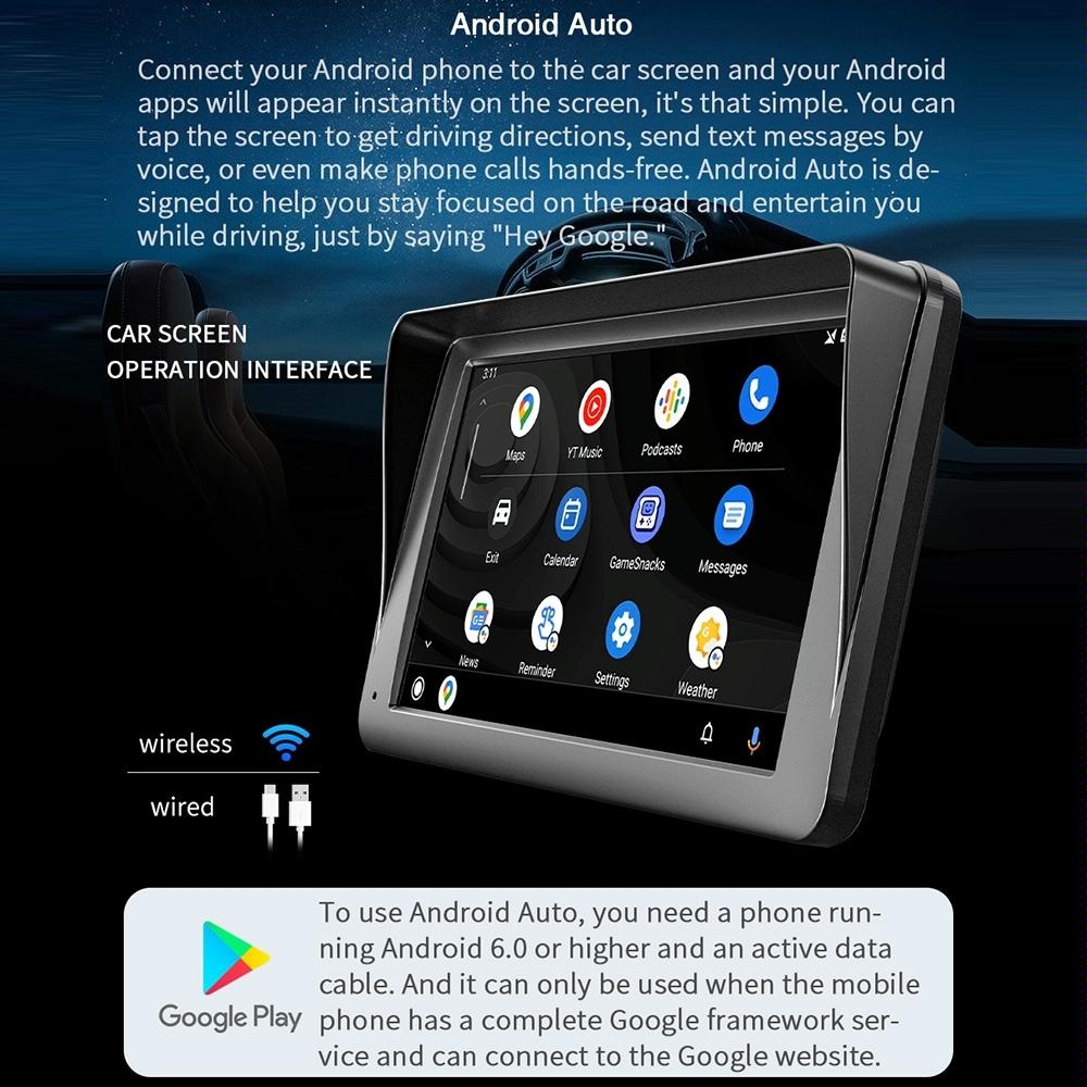 7 Inch Wireless Carplay Car Bluetooth Mp5 Player W / Remote - Mobile Interconnection