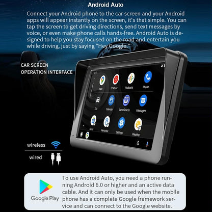 7 Inch Wireless Carplay Car Bluetooth Mp5 Player W / Remote - Mobile Interconnection