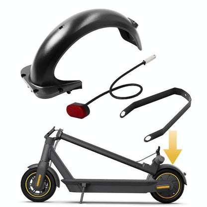 Ninebot Max G30 Electric Scooter with Rear Push Board and Taillight Black