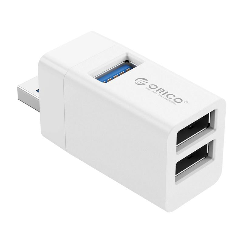 3-In-1 Usb Mini Hub Adapter For Multiple Devices - Black