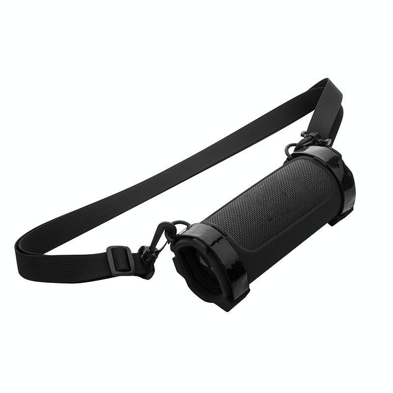 Jbl Flip 6 Speaker Bag with Shoulder Strap - Silicone Case for Travel - Black