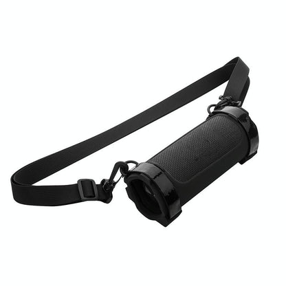 Jbl Flip 6 Speaker Bag with Shoulder Strap - Silicone Case for Travel - Black