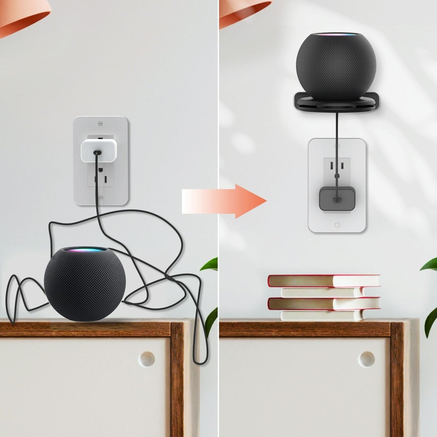 Ahastyle Smart Speaker Stand for Apple Homepod Mini - Black