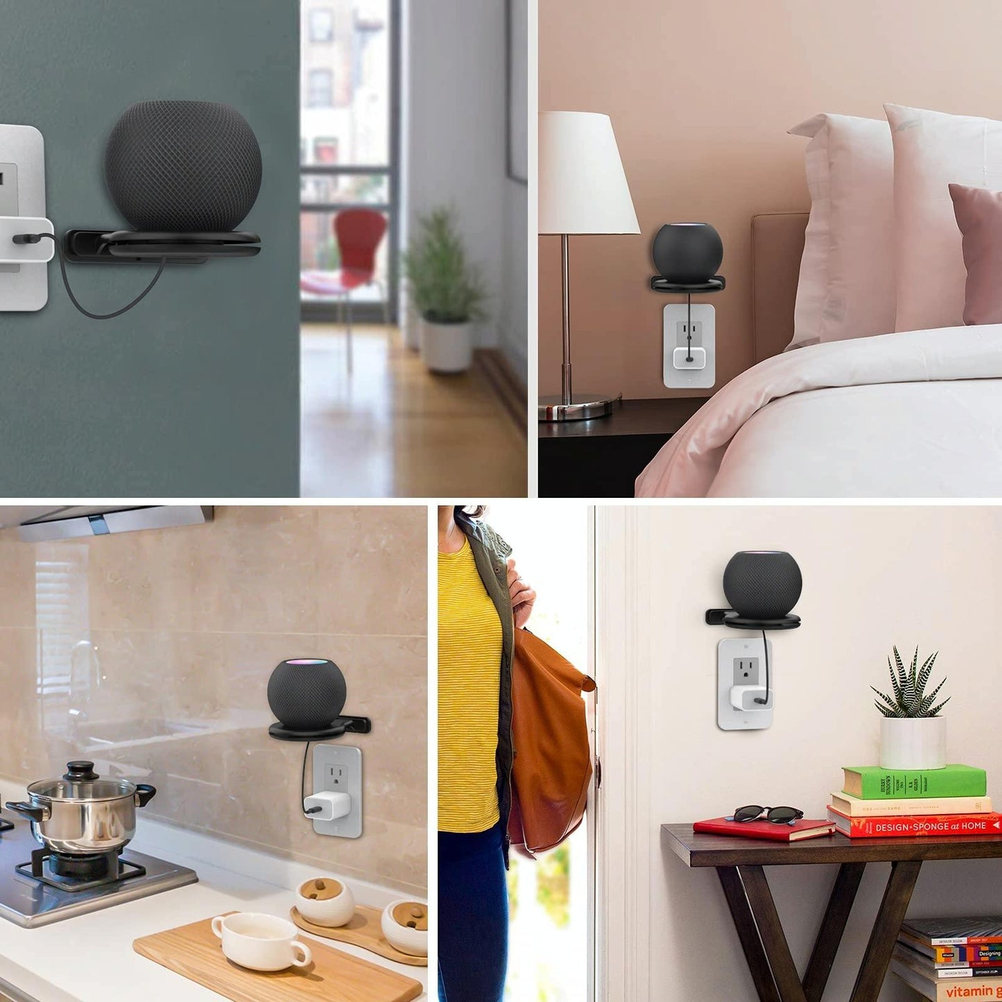 Ahastyle Smart Speaker Stand for Apple Homepod Mini - Black