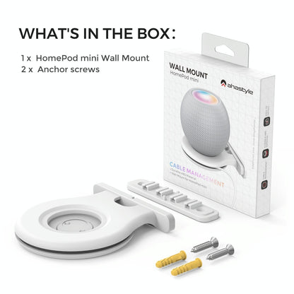 Ahastyle Smart Speaker Stand for Apple Homepod Mini - Black