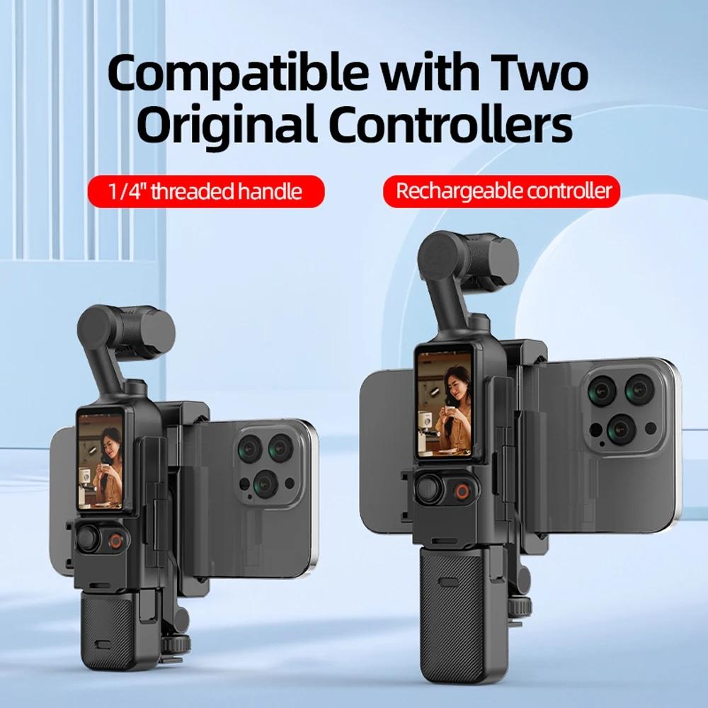 3 Cold Shoe Phone Holder For Dji Osmo Pocket Expand Bracket Black