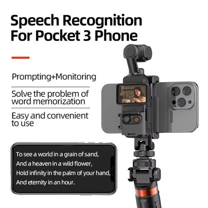 3 Cold Shoe Phone Holder For Dji Osmo Pocket Expand Bracket Black