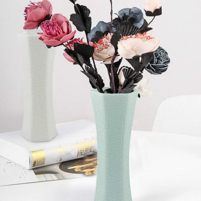 3-piece Plastic Hydroponic Vase Set for Creative Home Decor - White