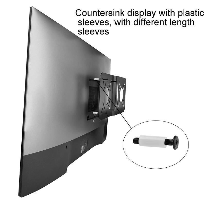 Universal Vesa Mount for Computer Monitor Router and Tablet - Black