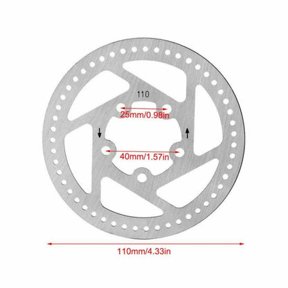 Xiaomi Mijia M365 Electric Scooter Brake Pads - Front and Rear Discs Silver