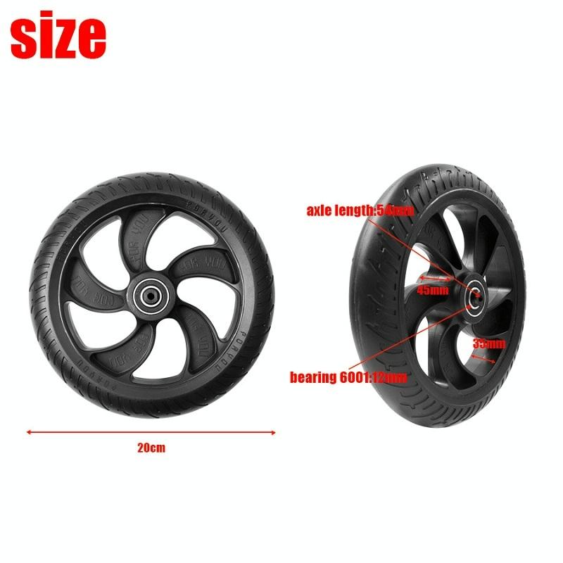 Kugoo S1 / S2 / S3 Front Wheel Accessory - 8 Inch Black
