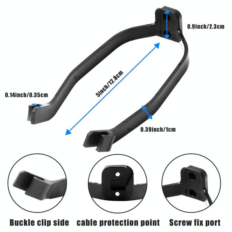 Xiaomi M365 Rear Fender Shock Absorber Bracket Cover for Electric Scooter - Black