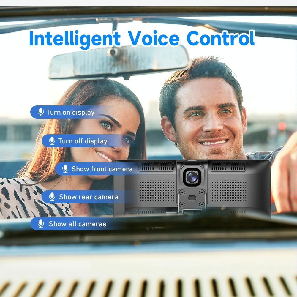 9.3 Hd Wired Smart Player With Wireless Carplay - Split-Screen Display Black
