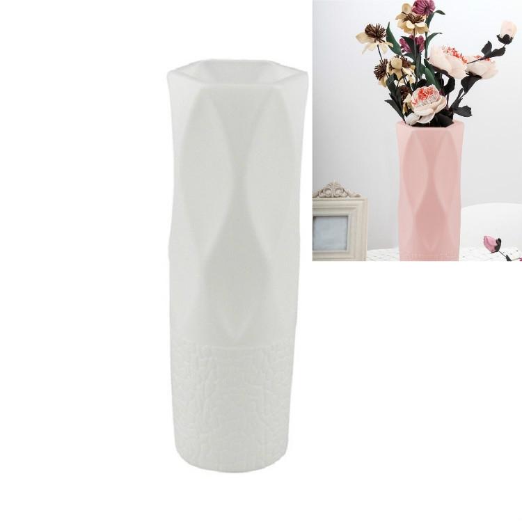 3-piece Plastic Vase Set for Dry and Wet Flower Arrangements and Floral Decor - Pink