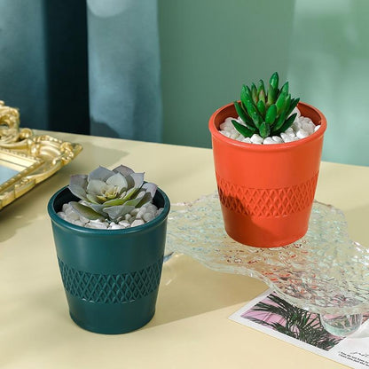 Versatile Hydroponic Flower Pot for Wet and Dry Arrangements - Milk White