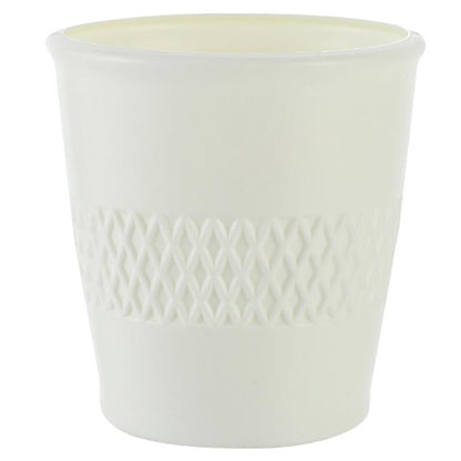 Versatile Hydroponic Flower Pot for Wet and Dry Arrangements - Milk White
