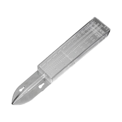 Outdoor Garden Rain Gauge - Transparent Plastic - 25x4.5x2.7cm