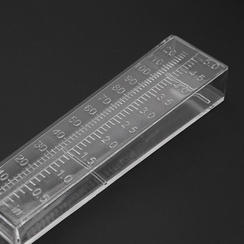 Outdoor Garden Rain Gauge - Transparent Plastic - 25x4.5x2.7cm