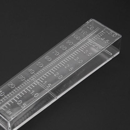 Outdoor Garden Rain Gauge - Transparent Plastic - 25x4.5x2.7cm
