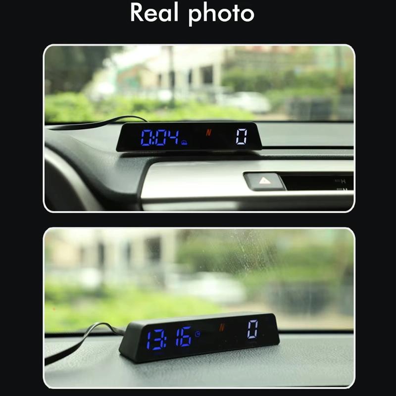 Usb Powered Hd Vehicle Altitude Meter Hud Display - Blue White