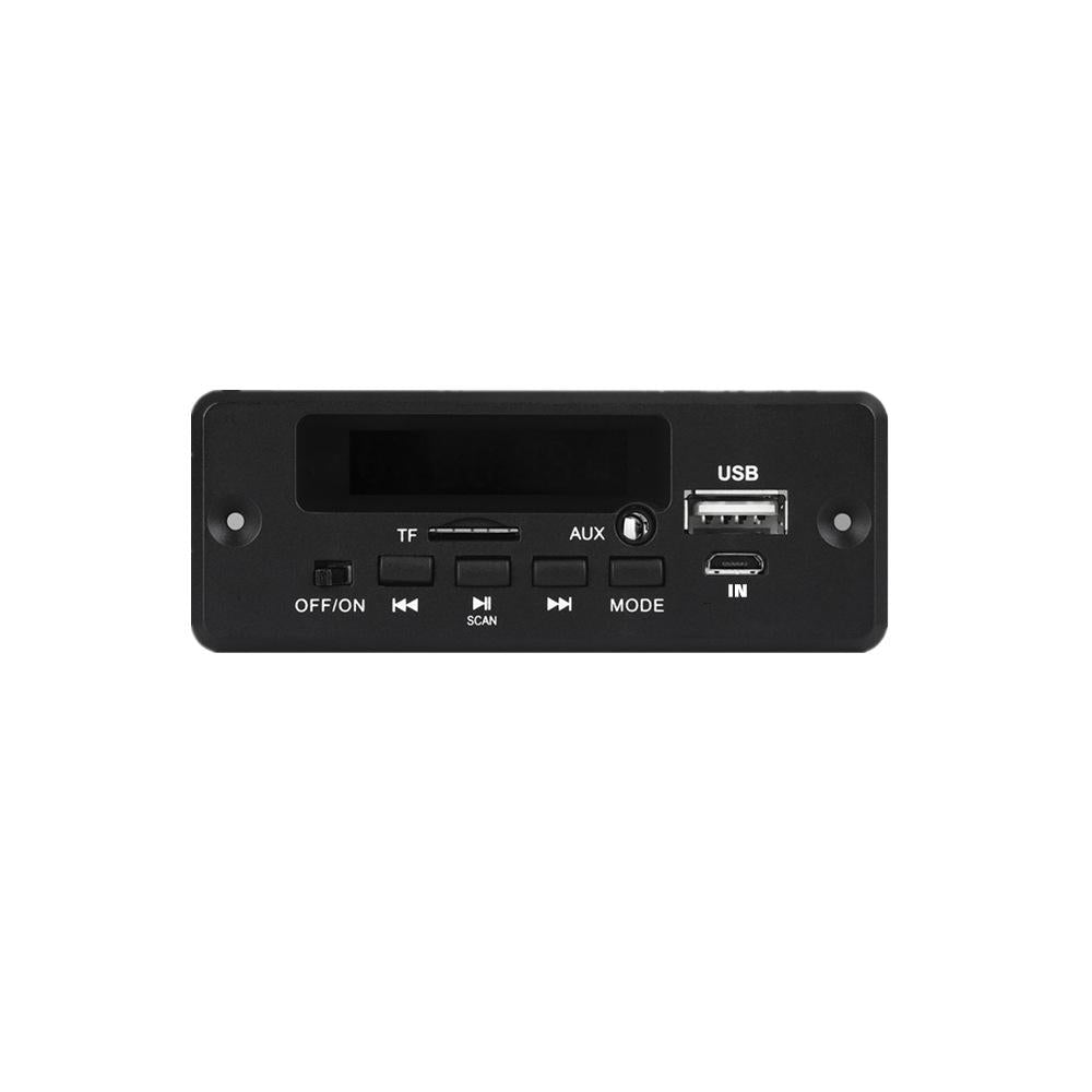 12V Mp3 Decoding Board W / Power Amp & Bluetooth - Record Calls - Black