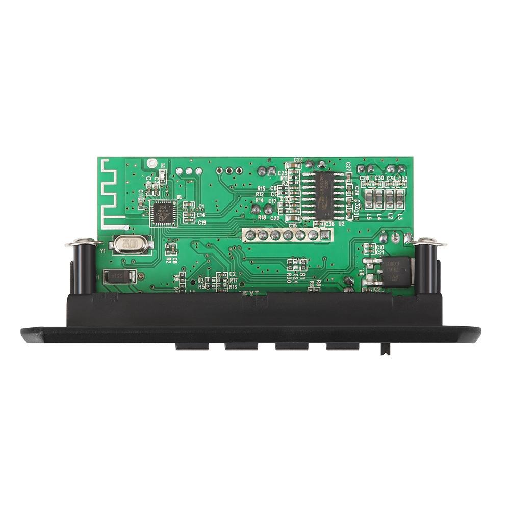 12V Mp3 Decoding Board W / Power Amp & Bluetooth - Record Calls - Black
