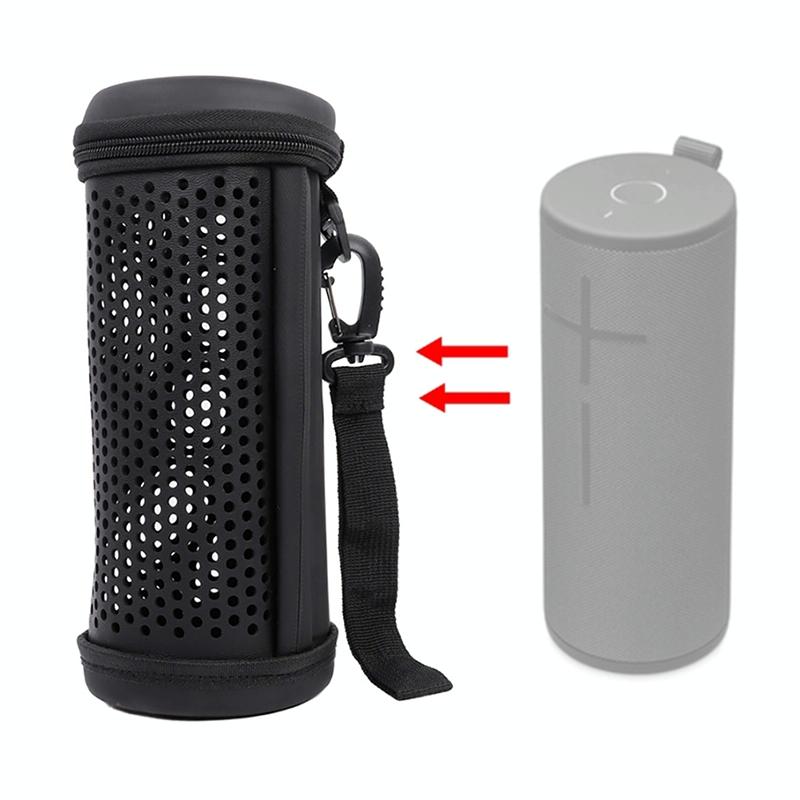 Portable Eva Case for Logitech Ue Megaboom 3 Speaker - Black