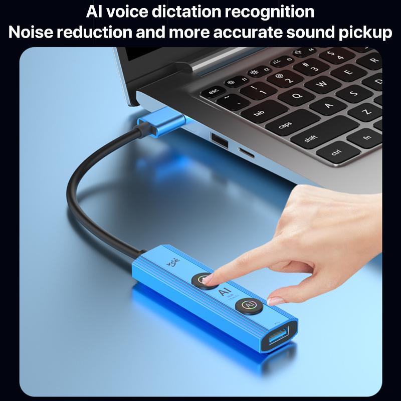 5-In-1 Usb3.0 Hub Adapter Docking Station Blue