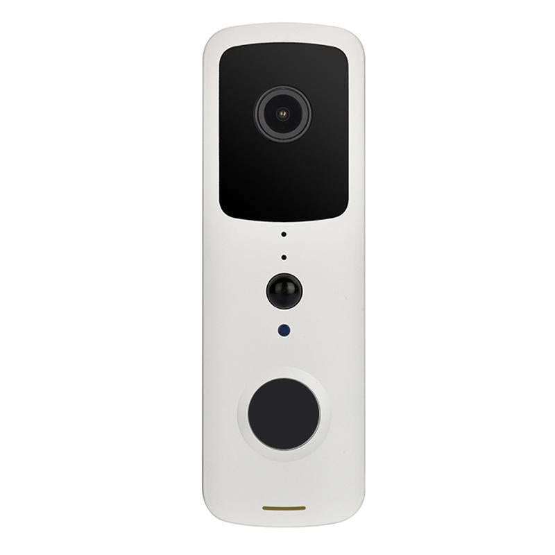Wireless Smart Doorbell With Two-Way Intercom & Night Vision - Battery Powered - Black